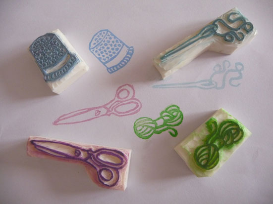 Tampons en gomme - Keshigomu hanko - Rubber Stamps