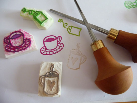 Tampons en gomme - Keshigomu hanko - Rubber Stamps
