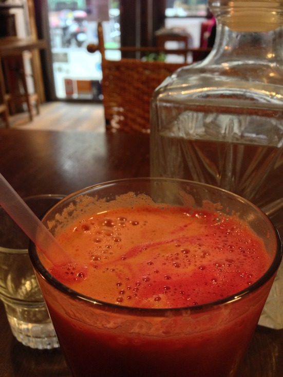 Jus de pomme et betterave