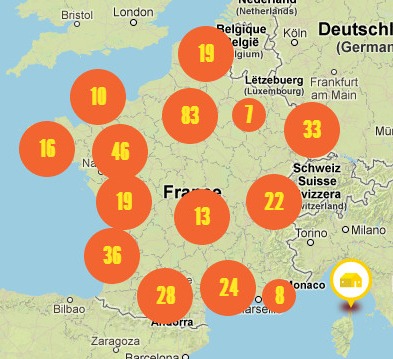 La Ruche Qui Dit Oui map