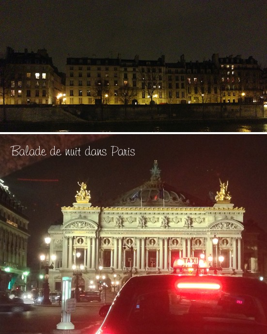 Balade de nuit dans Paris
