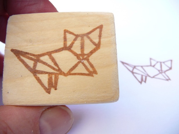 Kraftille - Tampons origami chat