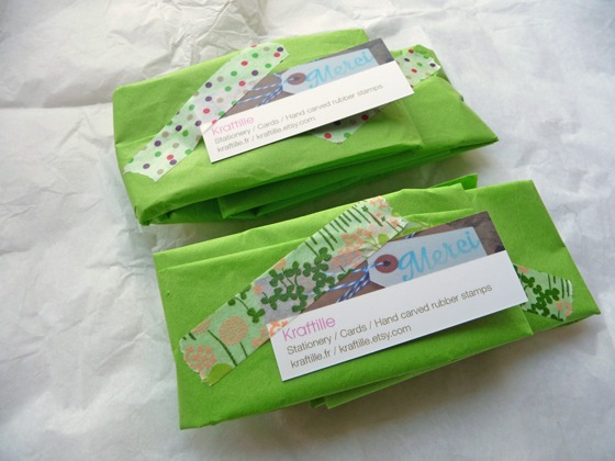 Le packaging de la boutique Kraftille