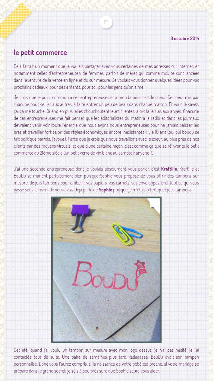 Boudu partage ses bonnes adresses du web