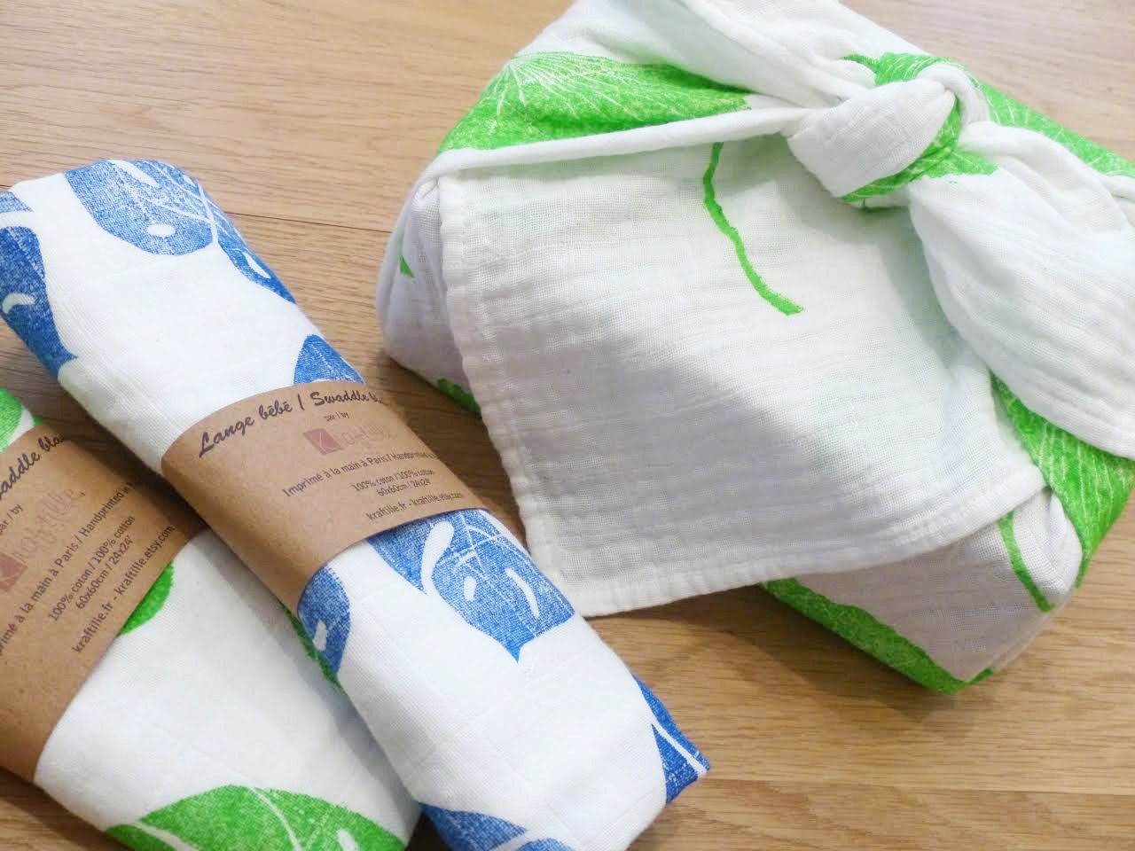 Atelier gravure de tampon et personnalisation d'un furoshiki