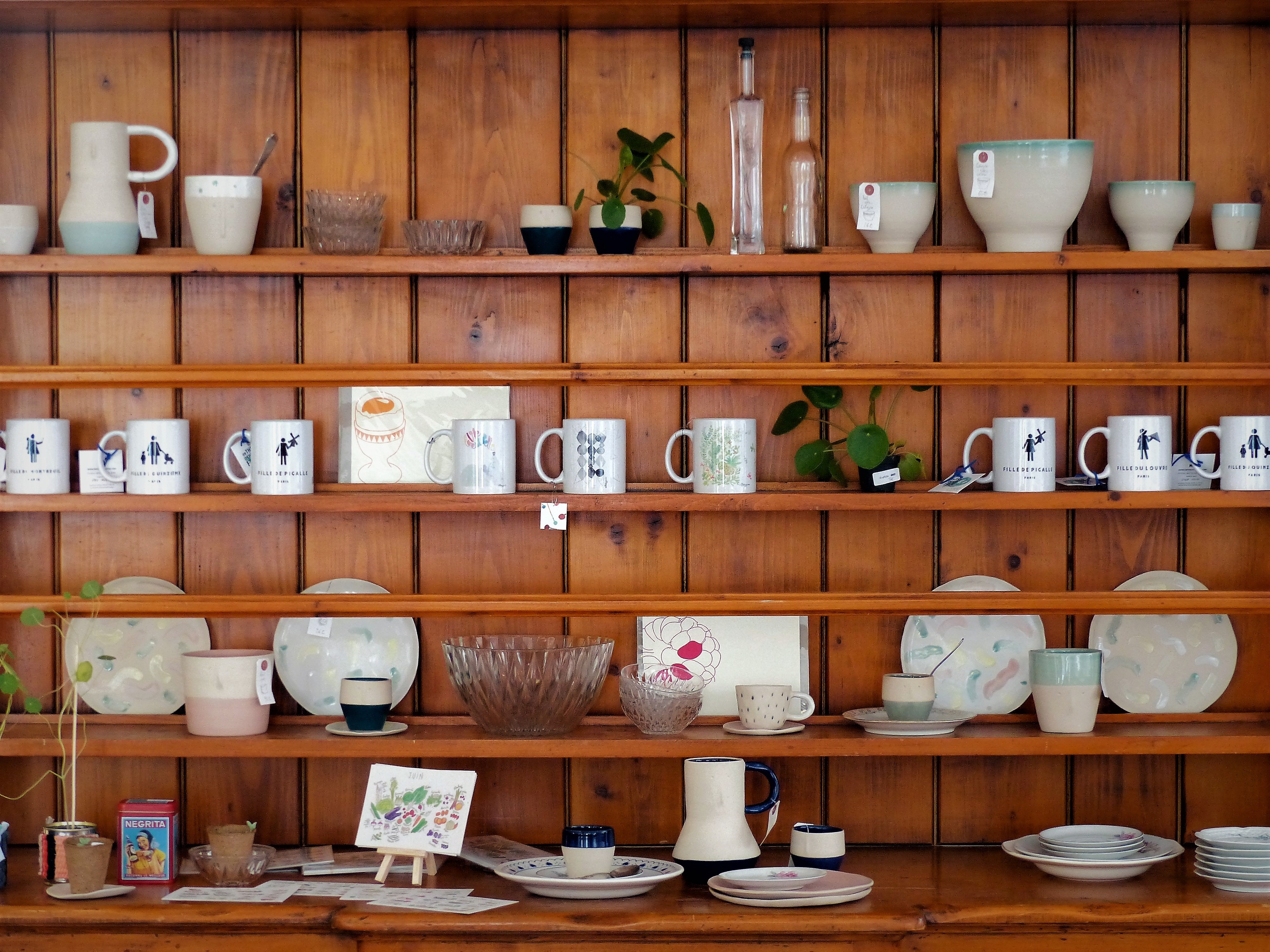 le buffet de la boutique éphémère