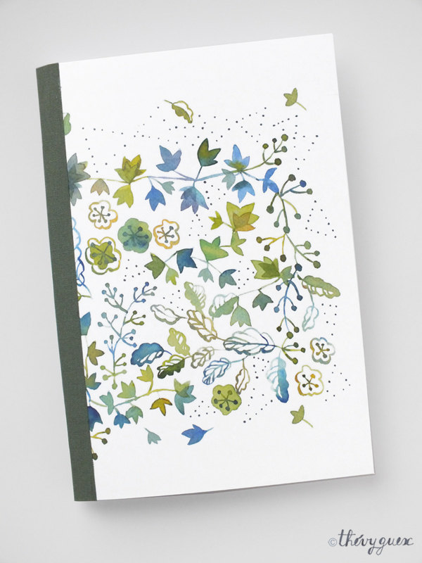 Cadeau, Moins de 10 euros, Papeterie illustrée, Papeterie fleurie