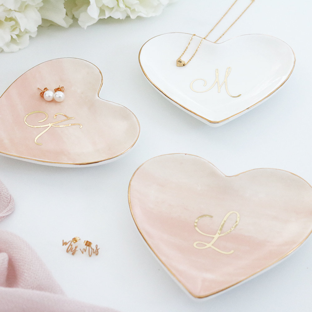  Bridal Party Gift Bridesmaid Maid of Honor Proposal Gift Jewelry Tray Catchall Ring Dish