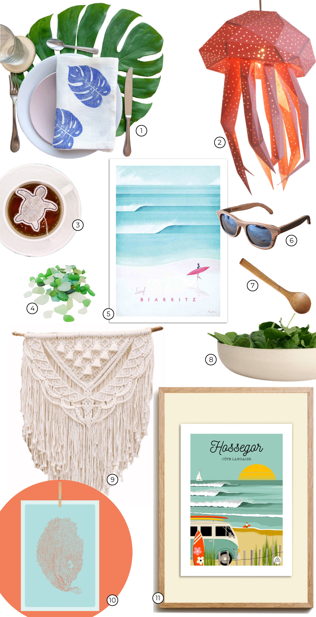 4 ambiances déco pour un air de vacances en bord de mer 5 decoration de plage Hossegor Biarritz