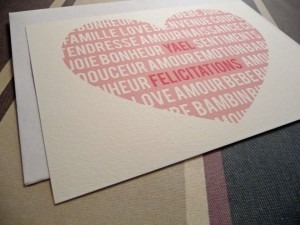 Lire la suite à propos de l’article Mes faire-parts maison