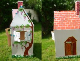 Une cabane en carton grâce aux Makedo