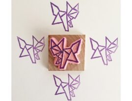 Renard et papillon origami en boutique