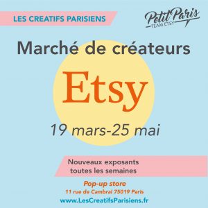 boutique éphémère Paris, popup shop, artisanat, Etsy