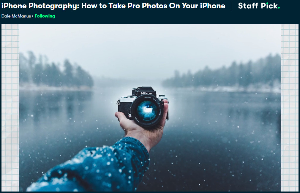 Codes de réductions et promotions pour créateurs et entrepreneurs 7 Skillchare - iPhone Photography: How to Take Pro Photos On Your iPhone