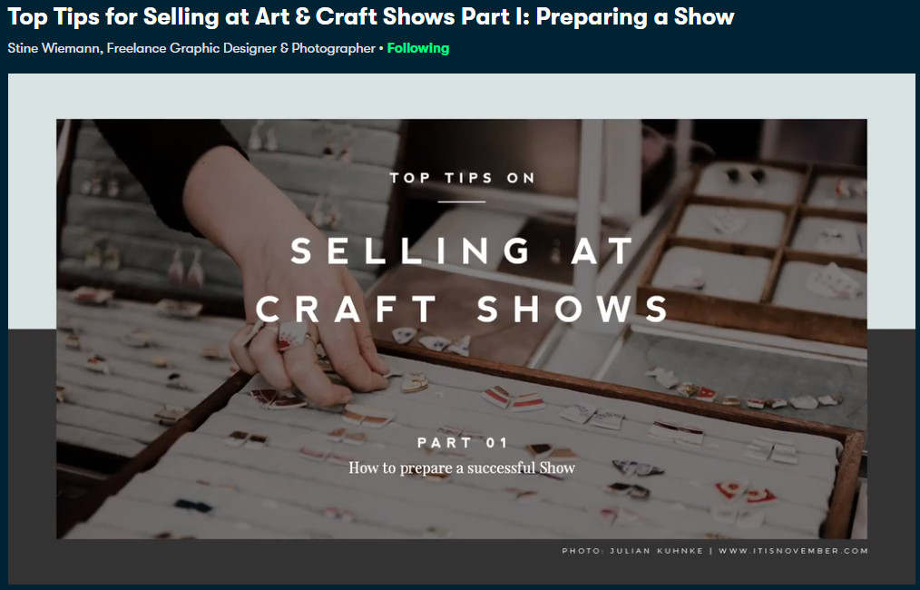 Codes de réductions et promotions pour créateurs et entrepreneurs 8 Skillshare - Top Tips for Selling at Art & Craft Shows Part I: Preparing a Show