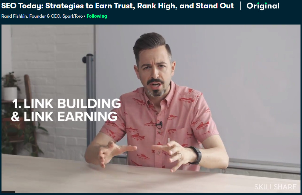 Codes de réductions et promotions pour créateurs et entrepreneurs 11 Skillshare - SEO Today: Strategies to Earn Trust, Rank High, and Stand Out
