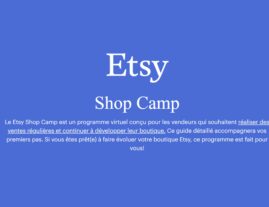Etsy Shop Camp – Novembre 2022
