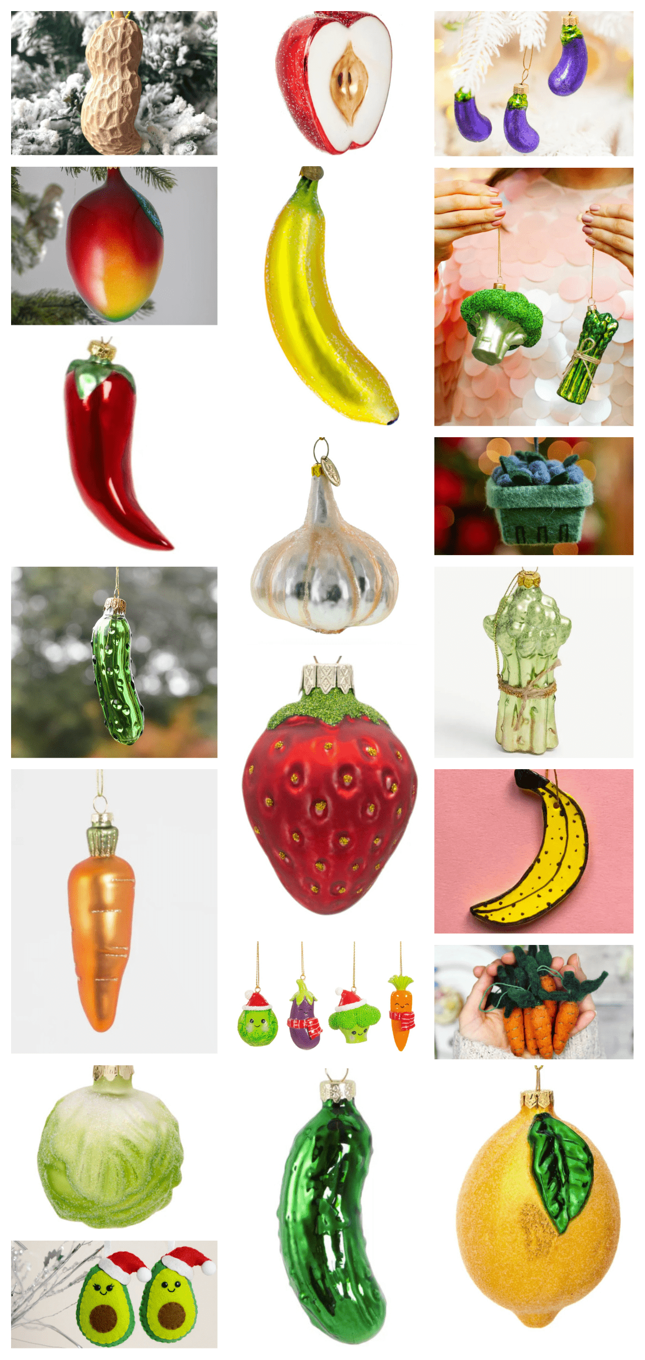 Les plus jolies déco de Noël pour votre sapin 9 blog deco noel 2022 fruits et legumes 1