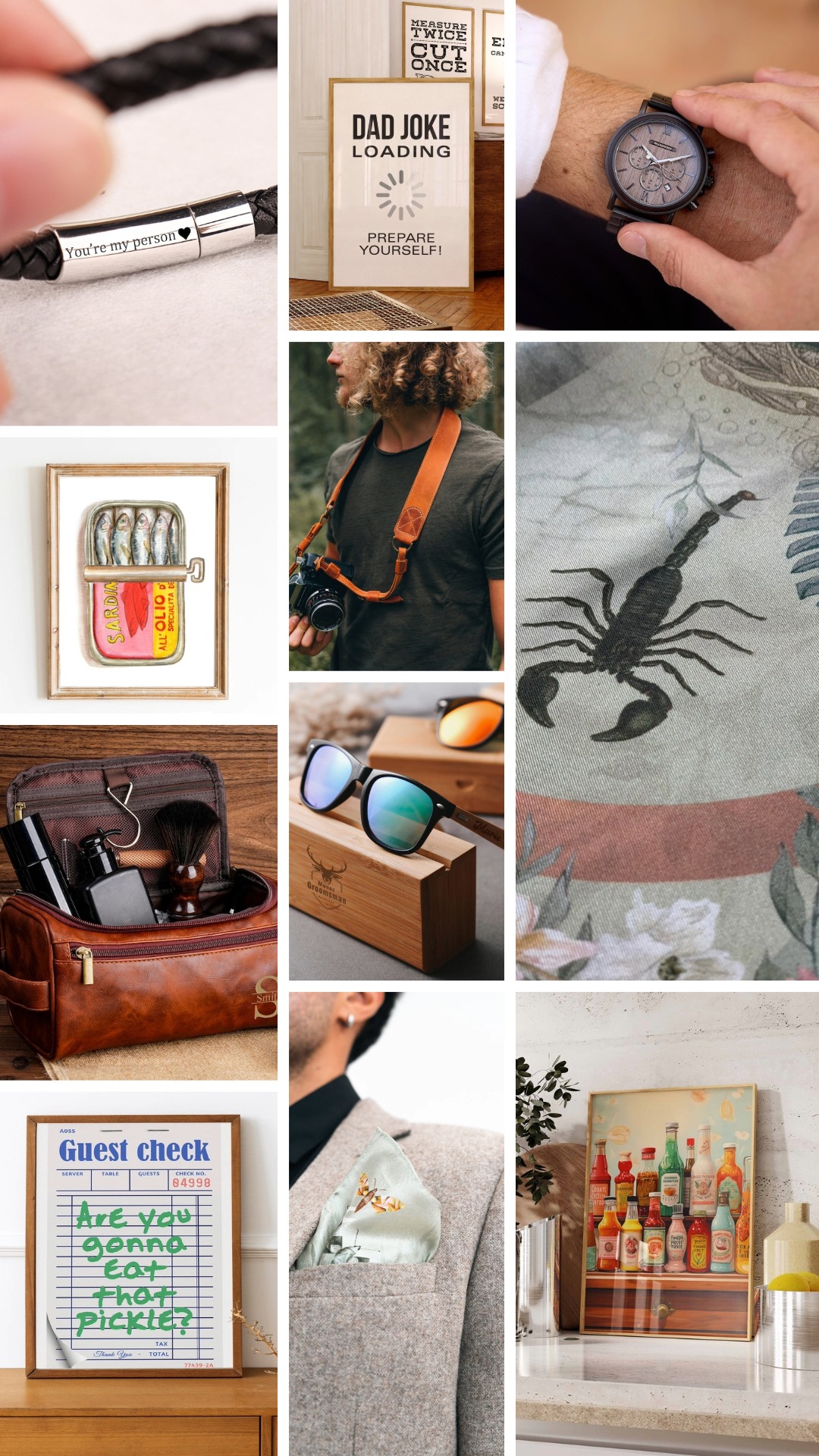 Fête des pères : les pépites Etsy pour un cadeau mémorable 3 Sélection de cadeaux originaux pour la fête des pères, avec des options personnalisées disponibles sur Etsy.