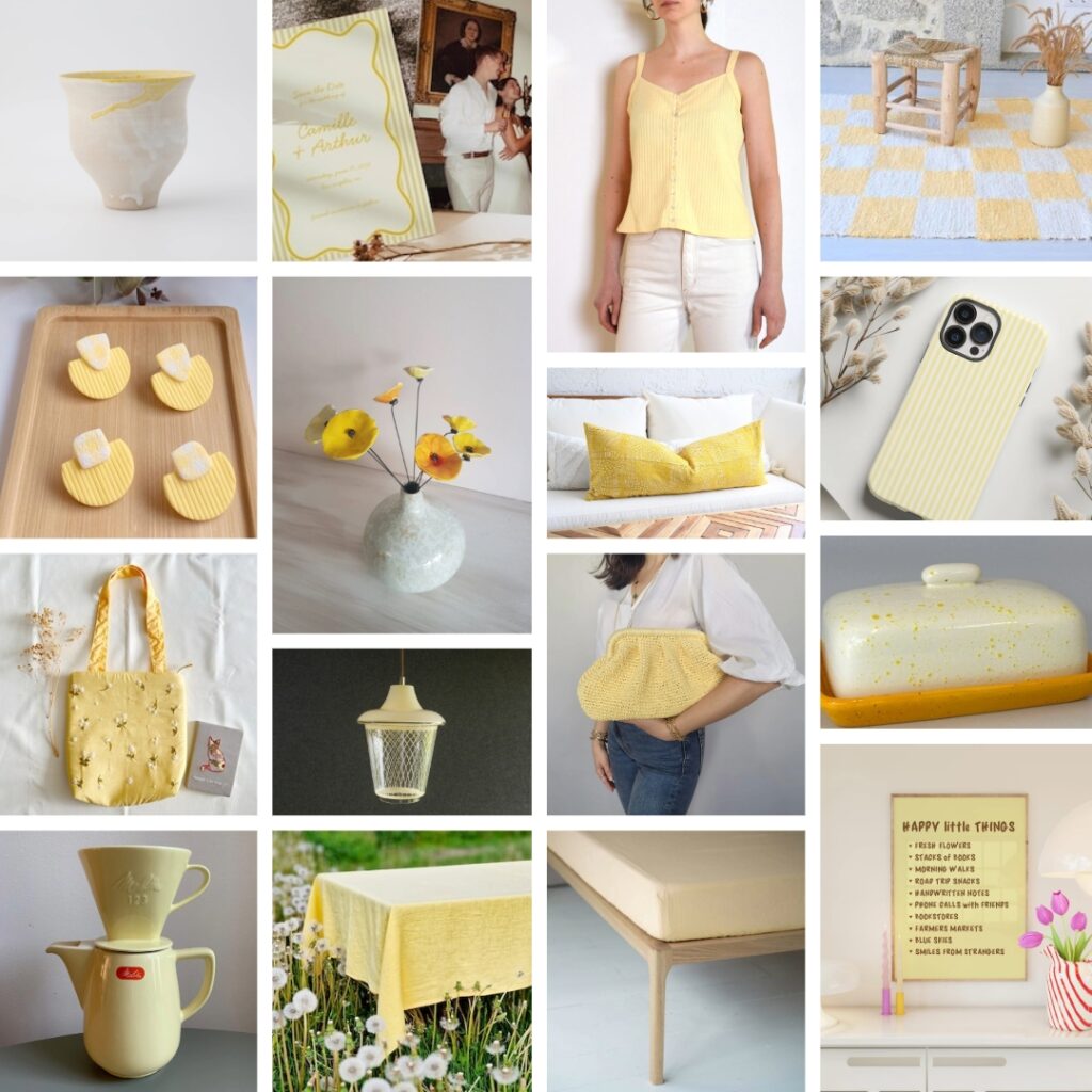 Sélection Jaune Beurre 2025 : 45 Créations Artisanales Etsy 3 Yellow Butter 2